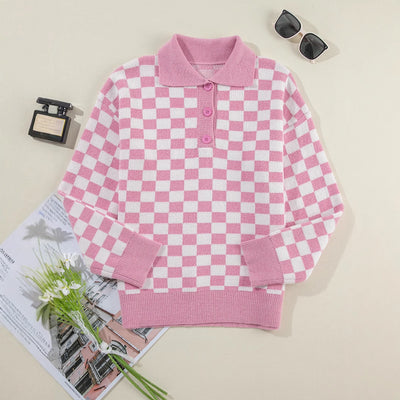 Maglia da donna larga, modello base alla moda
